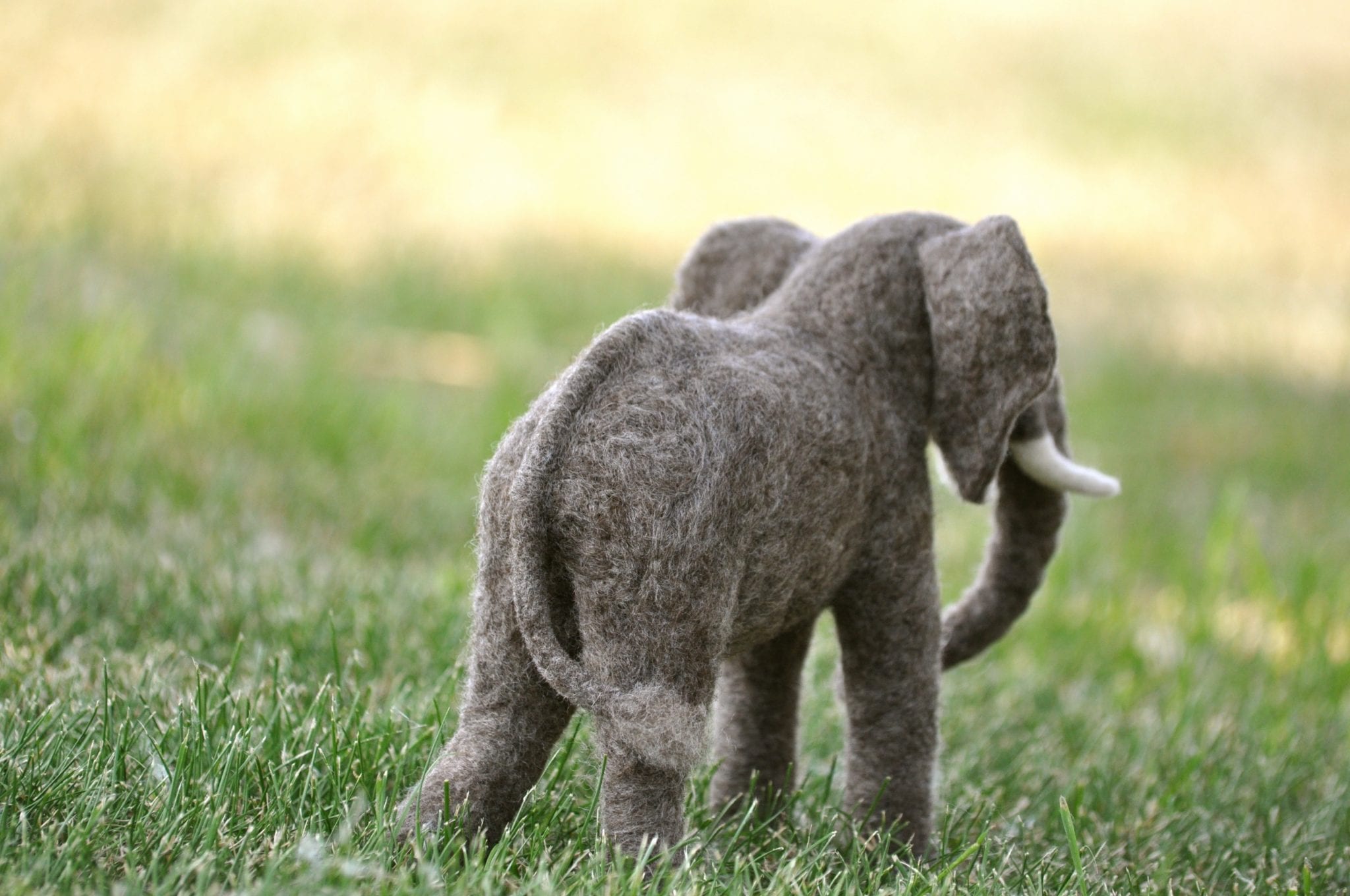 My little needle felted Pachyderm. The story behind the sculpture.