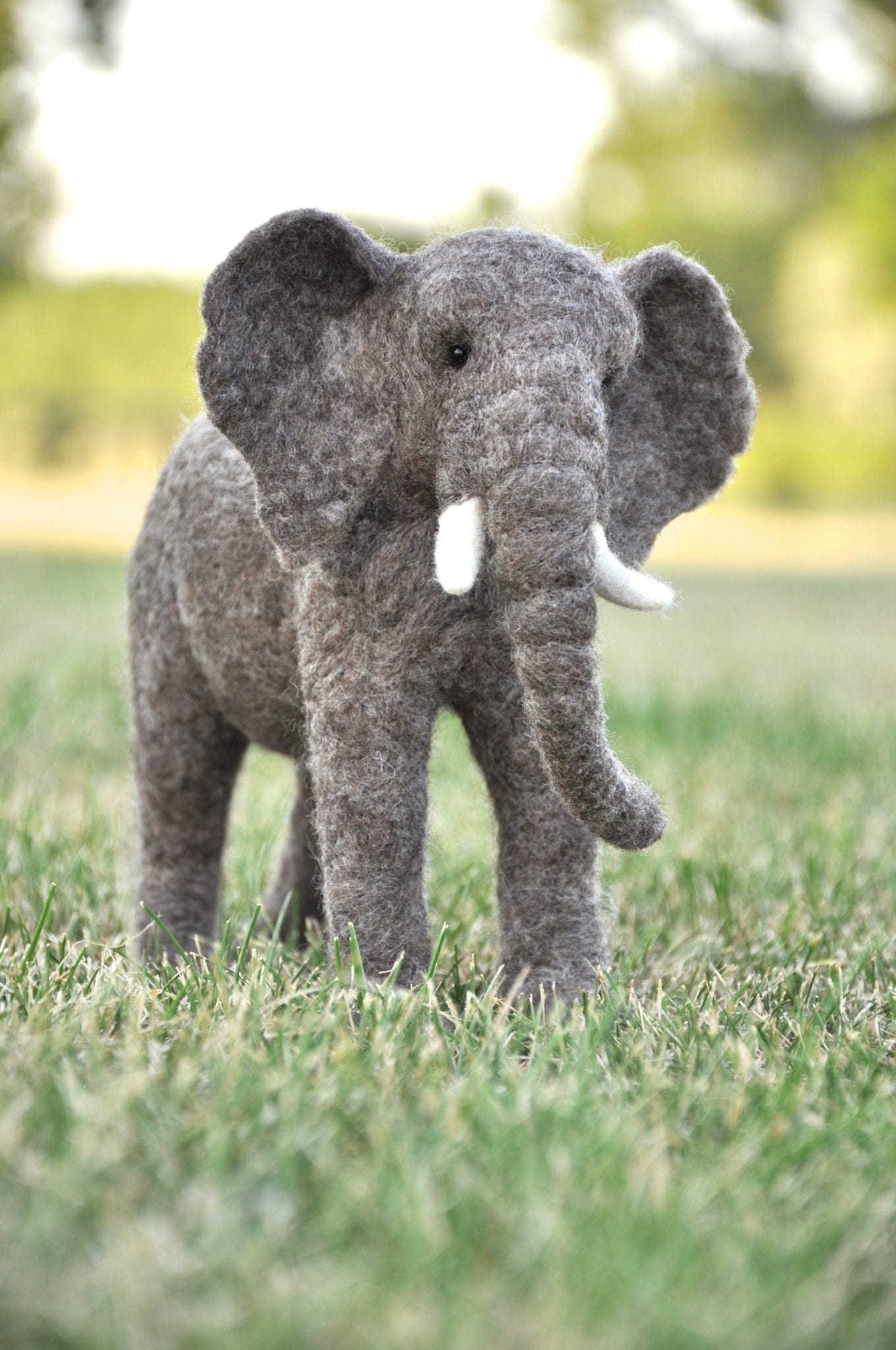 My little needle felted Pachyderm. The story behind the sculpture.