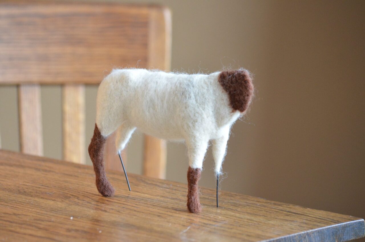 Needle Felting with Armatures Bear Creek Felting How to needle felt