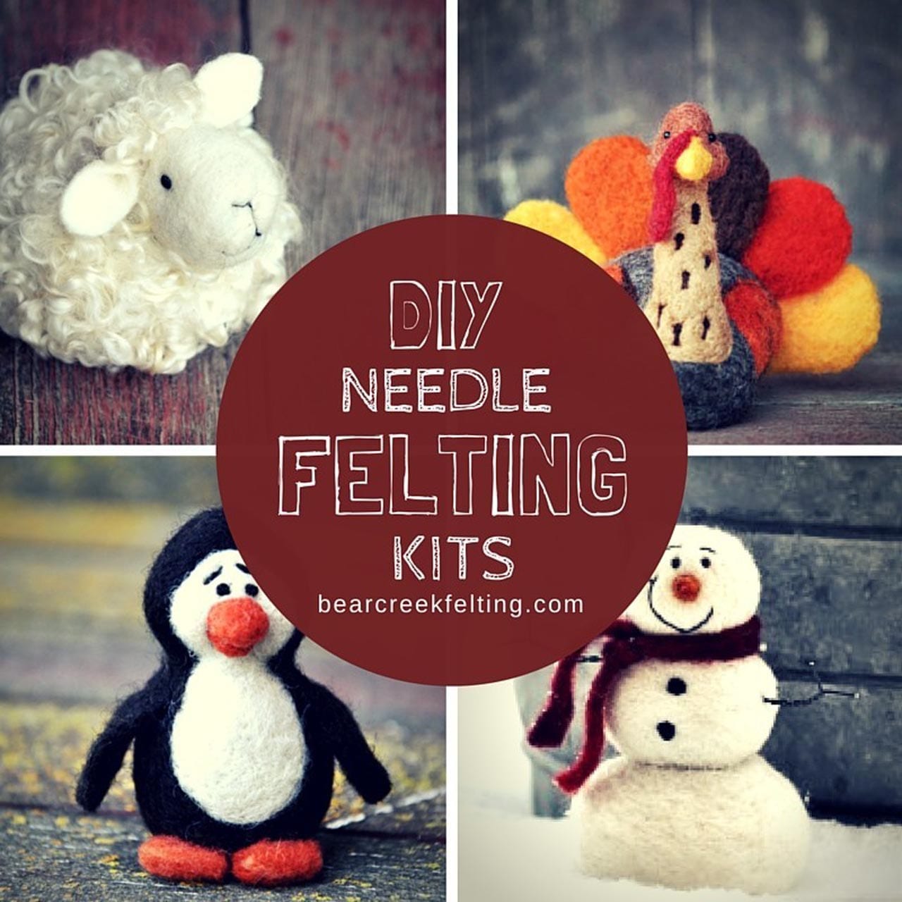 DIY needle felting kits