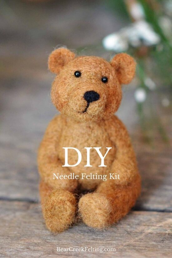 Sheep Needle Felting Kit (Easy Beginner) - Bear Creek Felting