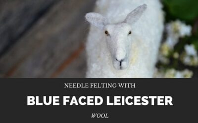 Needle Felting with Blue Faced Leicester Wool