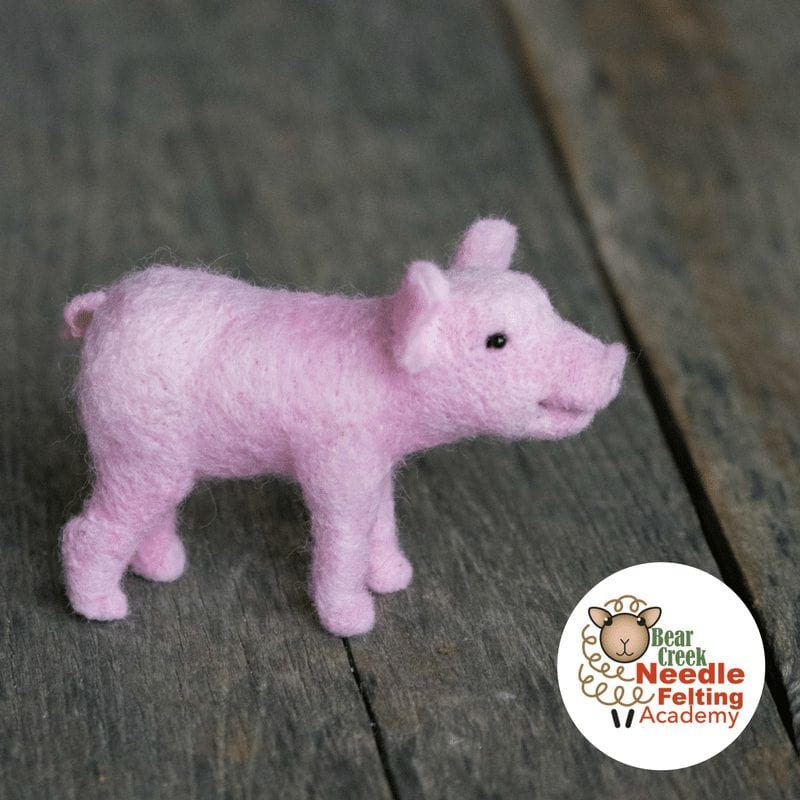 Needle Felting Kit, Pig. Make Your Own Mini Piglet With This Craft Kit for  Adults 