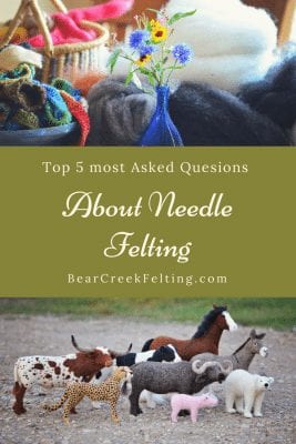 Answers to the top 5 most asked questions about needle felting