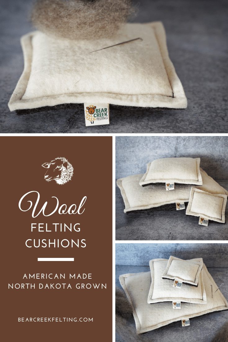 Wool felting cushion the best work surface for your needle felting project