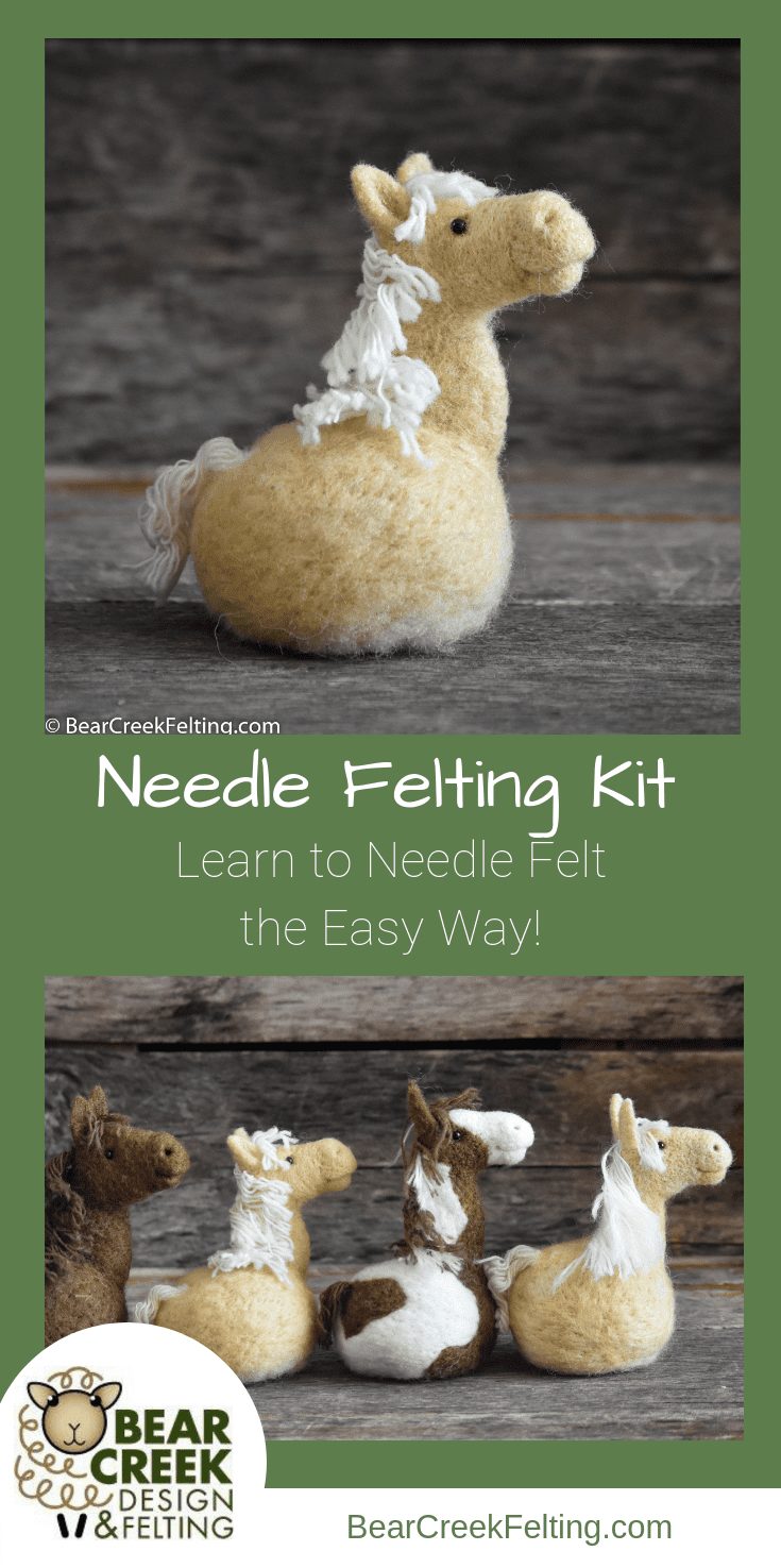 Round Needle Felted Animals - Needle Felting Kits