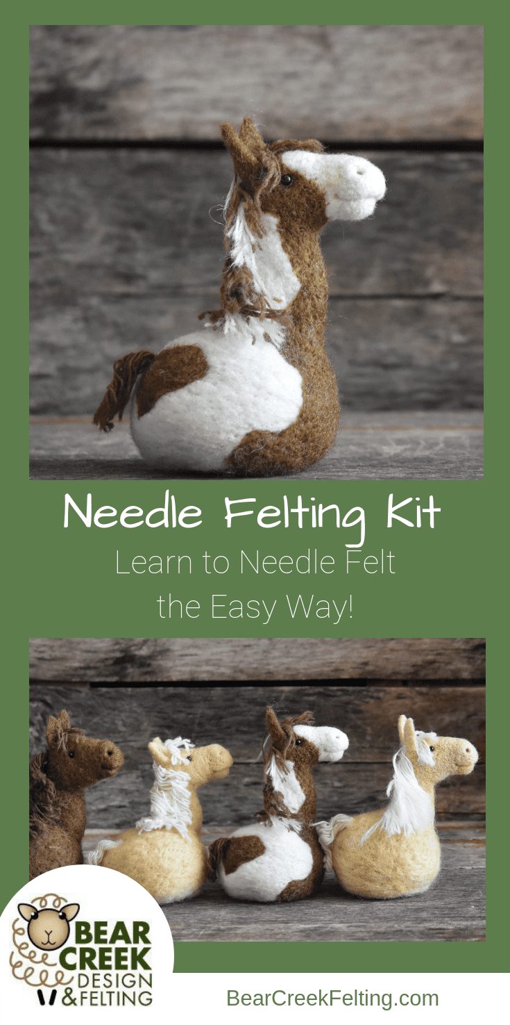 Horse Needle Felting Kit (Beginner) - Bear Creek Felting