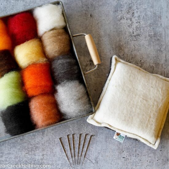 Incraftables Wool Needle Felting Kit (15 Colors). Best Wool Felting Kits  for Beginners, Pros, Adults & Kids. Wool Roving Felt Supplies Starter Set