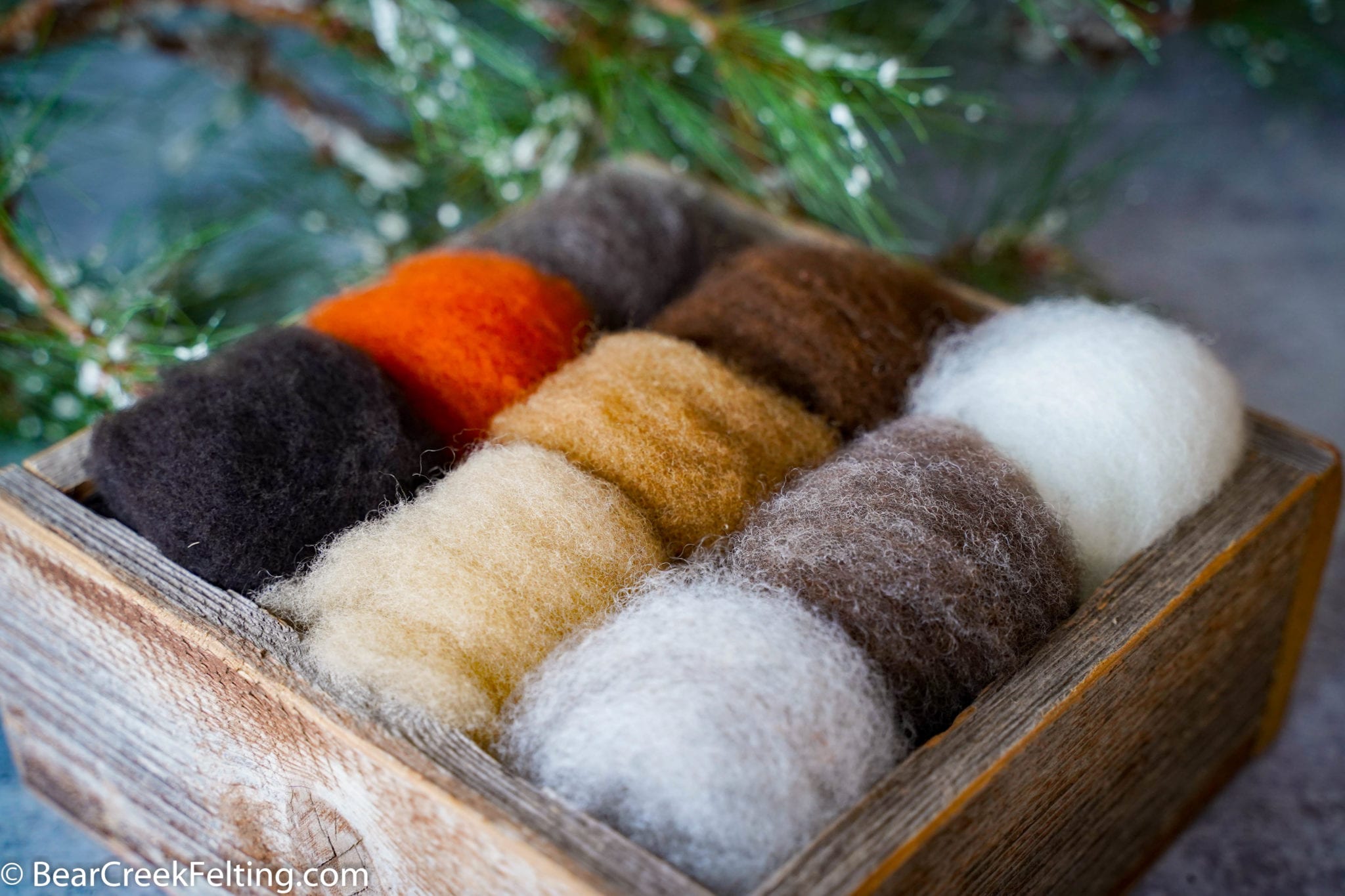 Natural Colors Wool Sampler