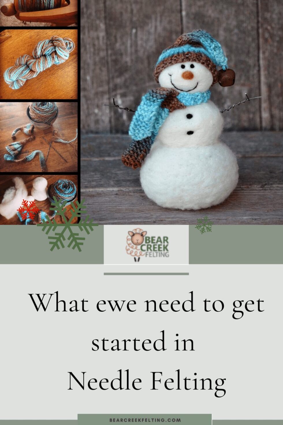 What you need to get started in Needle Felting - Bear Creek Felting