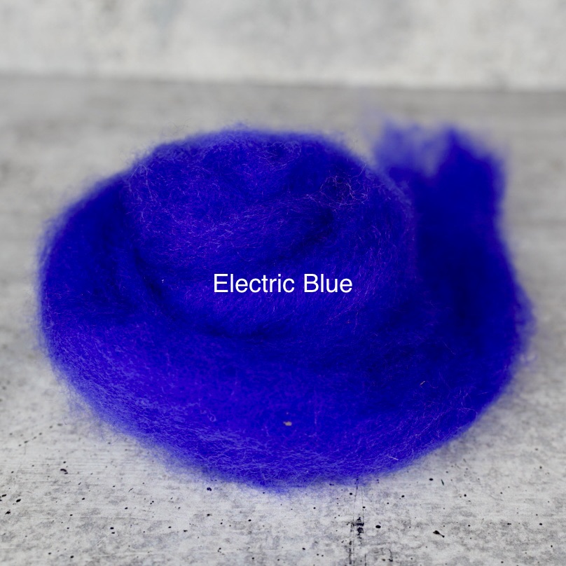 Sky Blue - Wool Roving Needle Felting Material (Per Ounce)