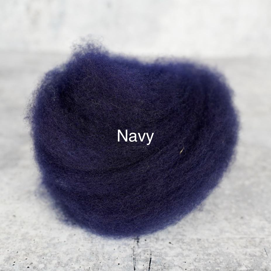 Needle felted wool felting Blue Dark Blueberry wool Roving for felting –  Feltify