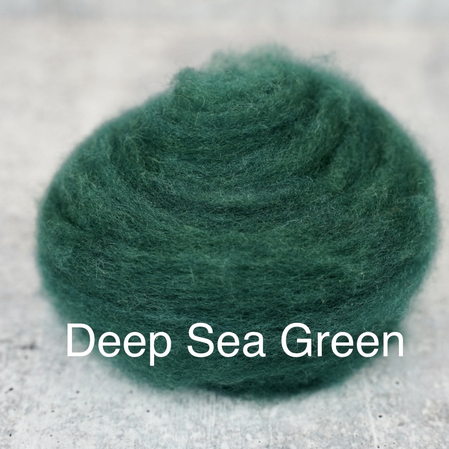 Bottle-green felt wool