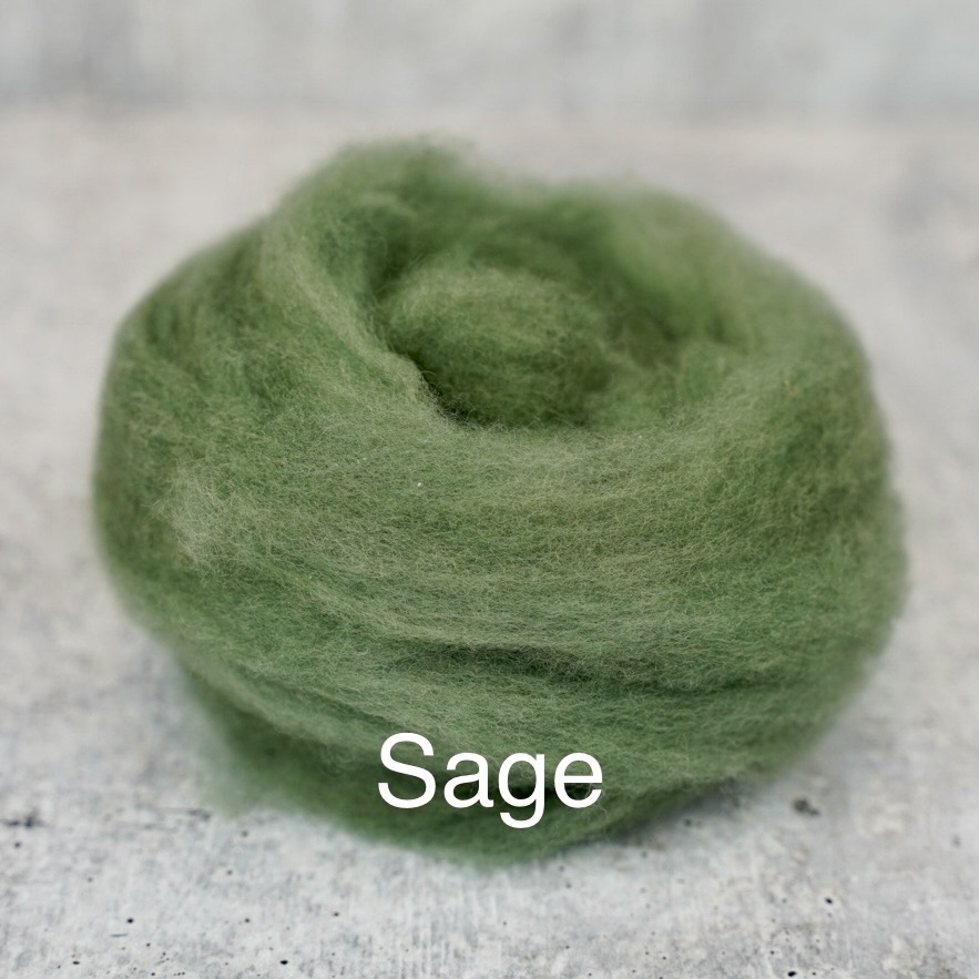 Needle felted wool felting Green Grass wool Roving for felting supplie –  Feltify