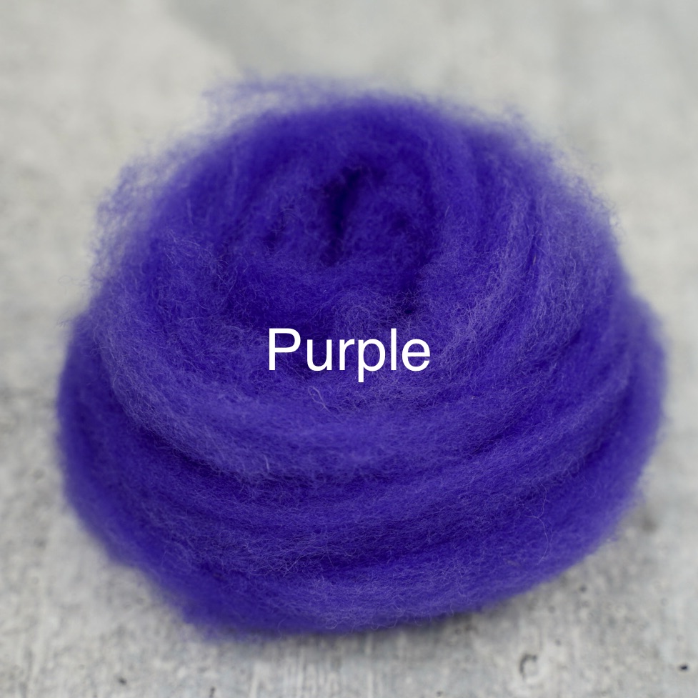 Needle Felting Wool Purple at Ice Yarns Online Yarn Store
