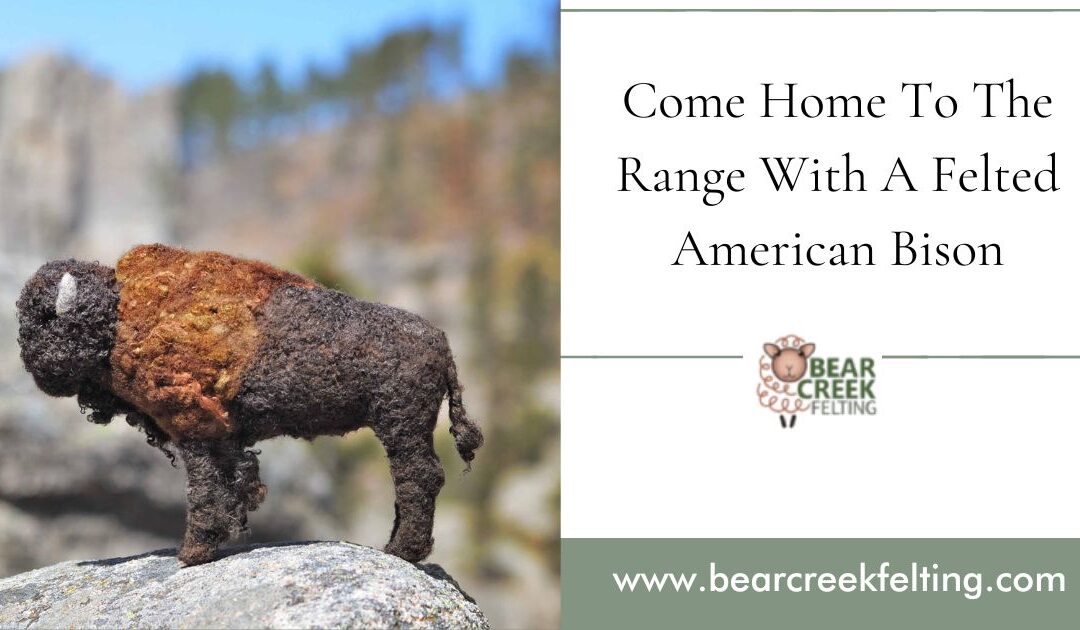 Come Home To The Range With A Felted American Bison