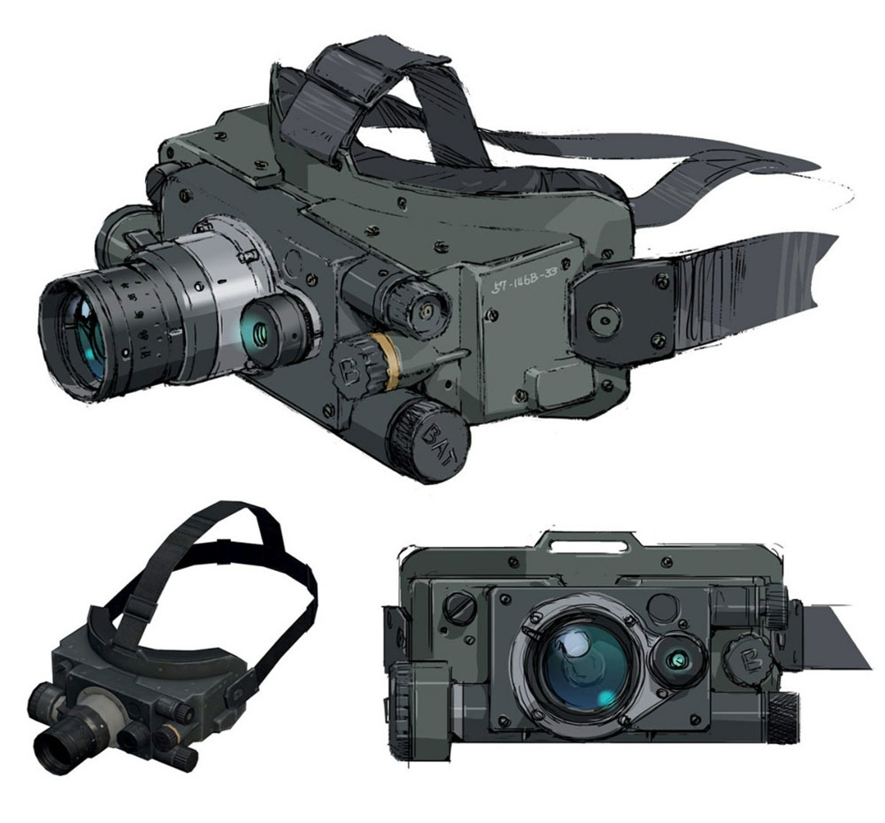 Night Vision Goggles Art from Metal Gear Solid V.