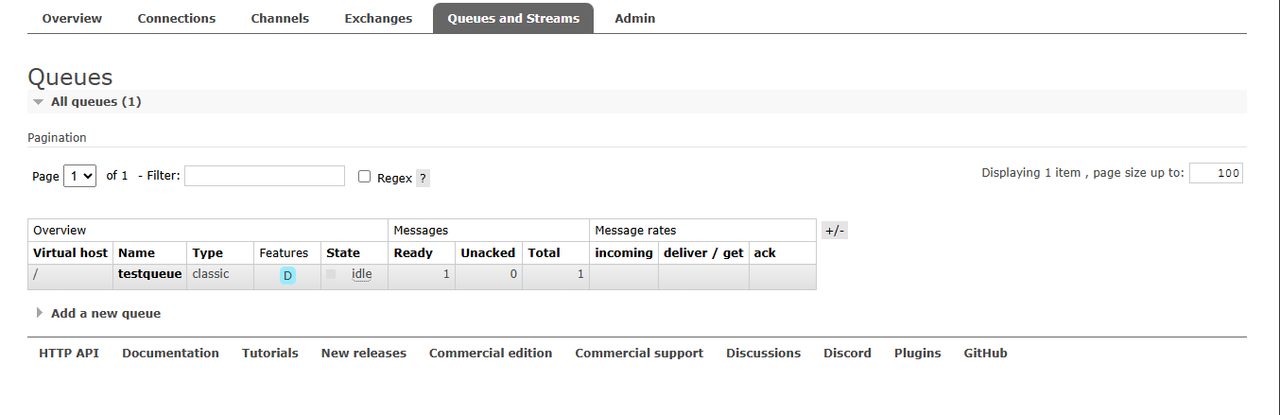 Manage RabbitMQ Queues