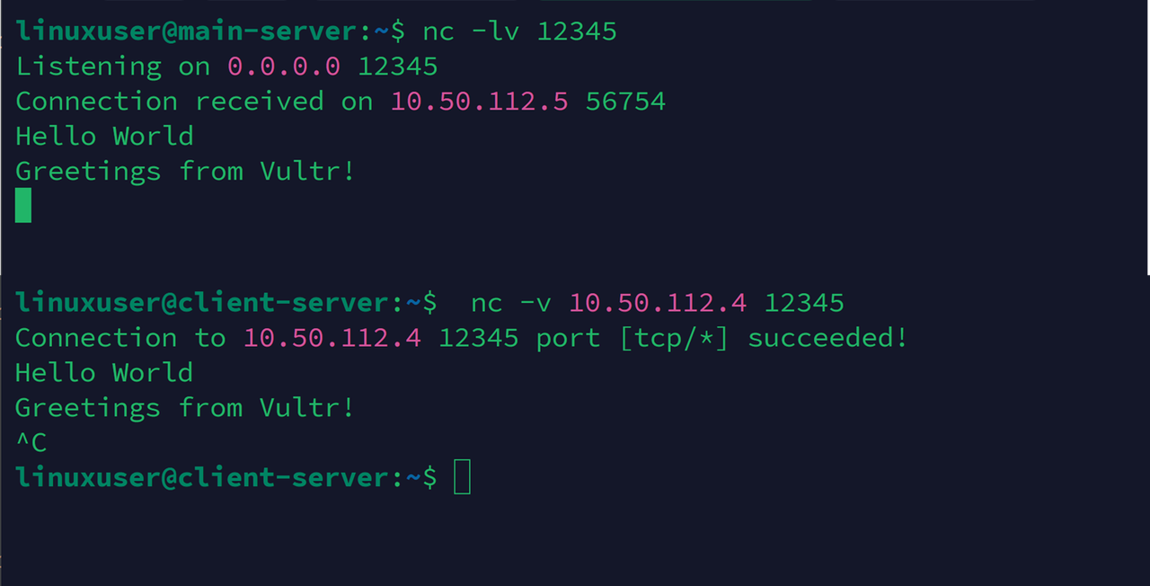 Run a Chat Server using the nc Command