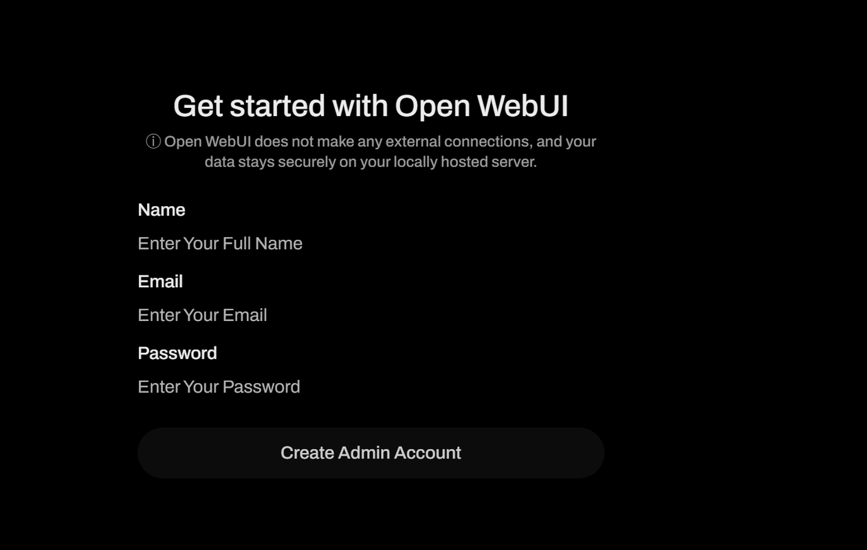 Login to Open WebUI