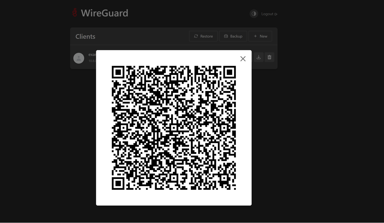 Access a Client's QR Code