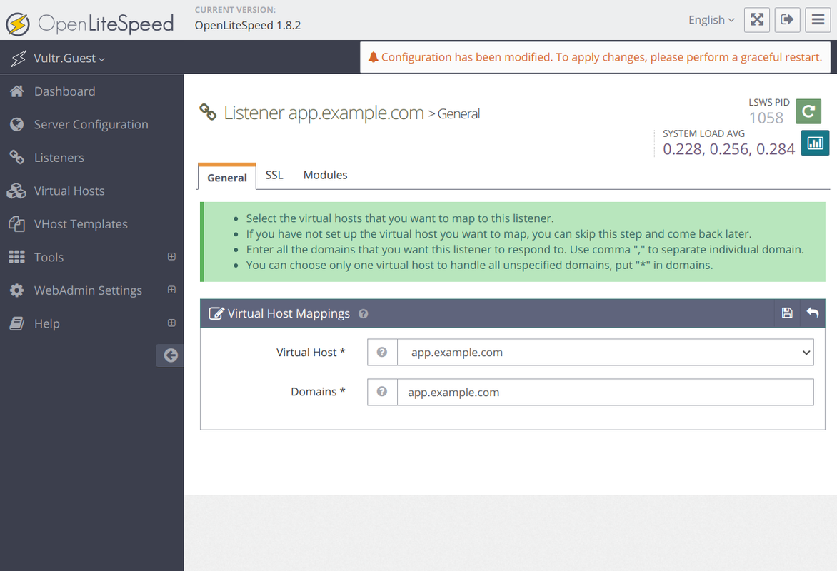 Listener Mapping Config