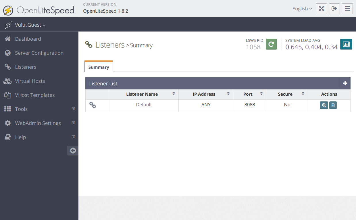 Set Virtual Host Configuration