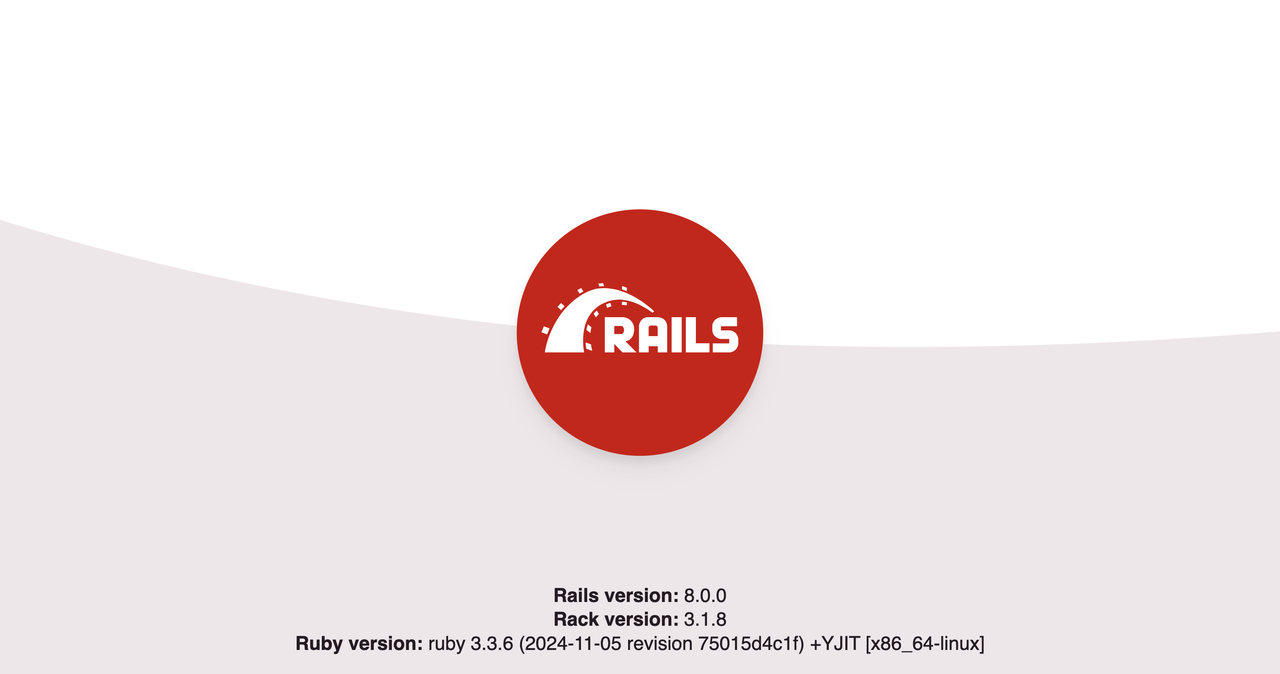 Default Rails Landing page