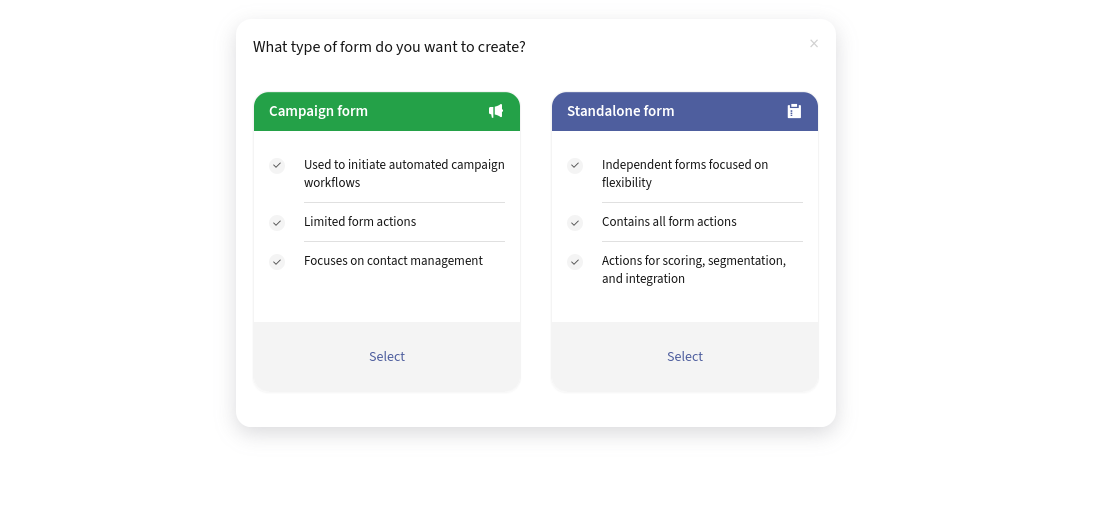 Create forms