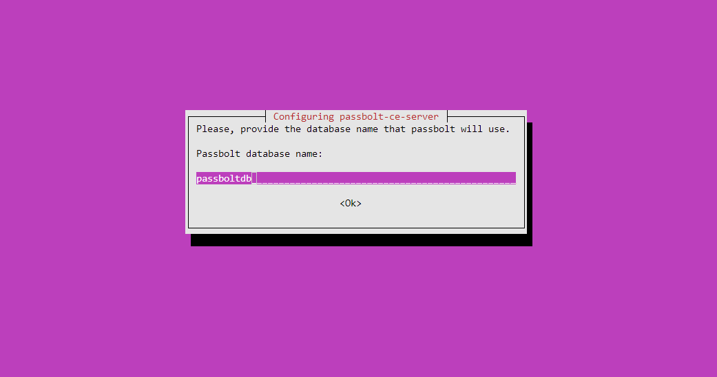 Set Database name