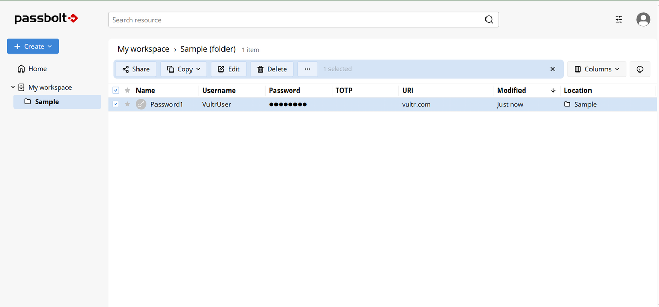 Passbolt Password