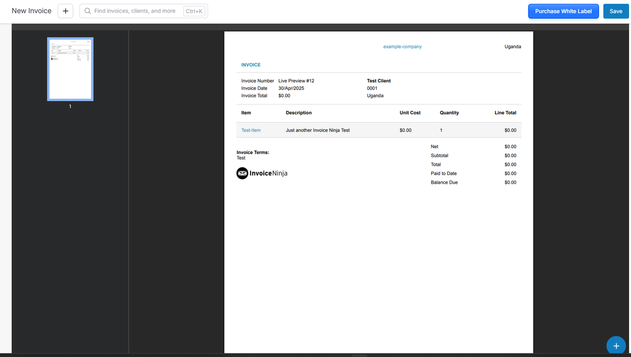 Download an Invoice