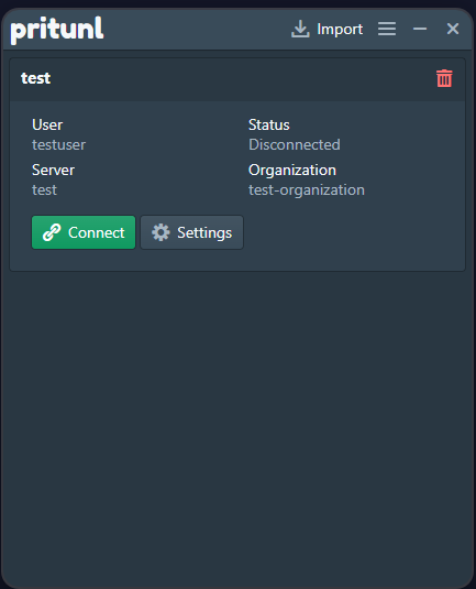 Connect VPN