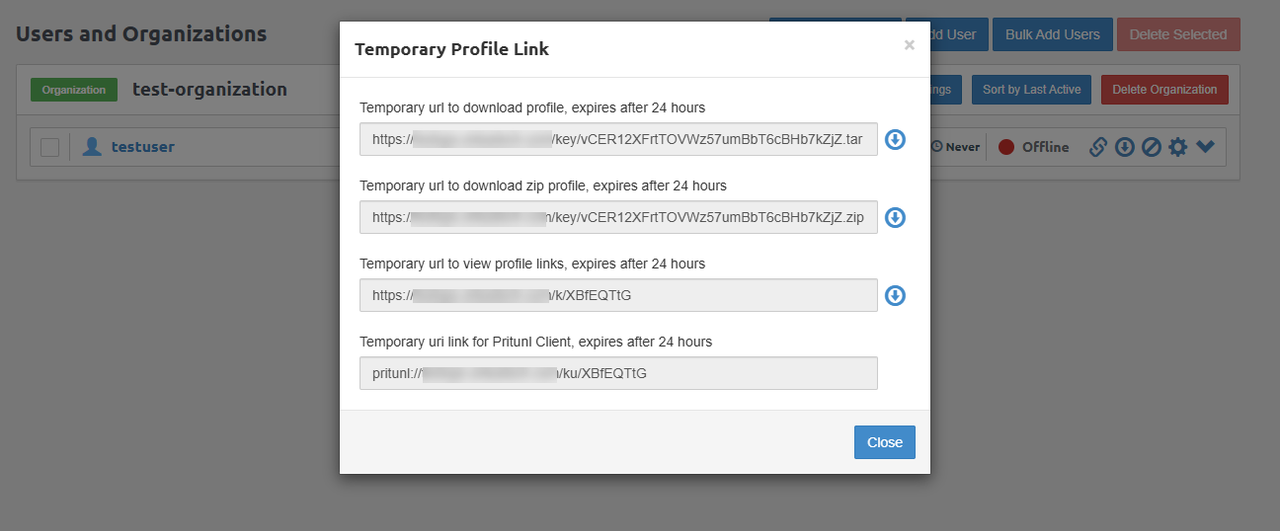Download a VPN User Profile