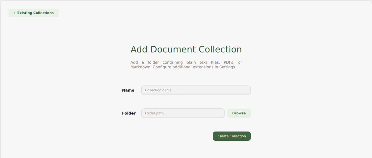 Add a new Doc Collection