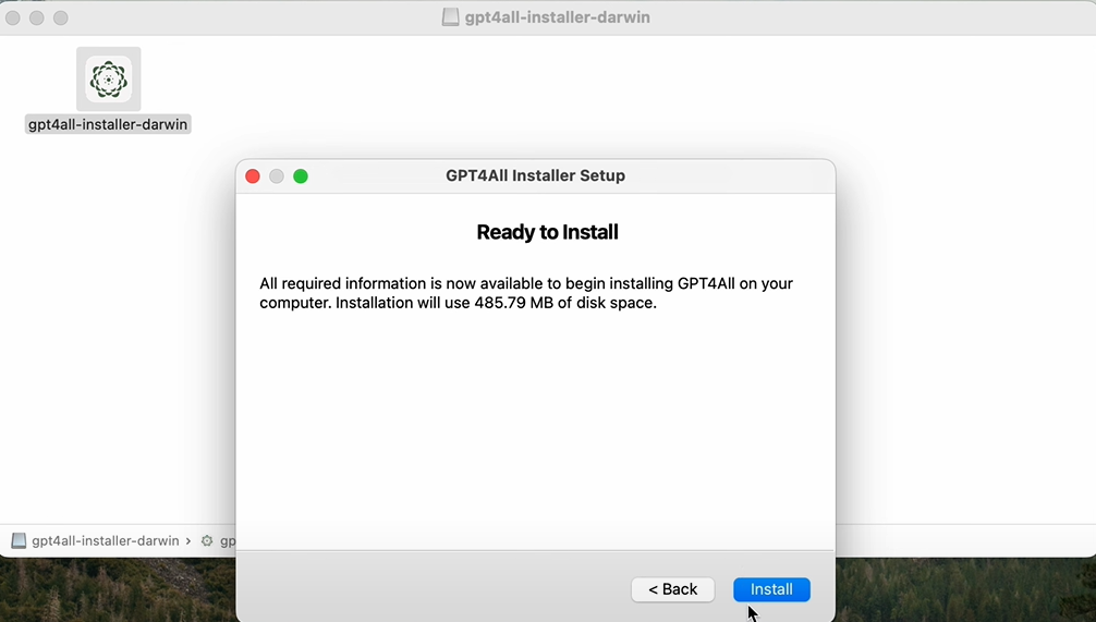 Open the GPT4All Installer