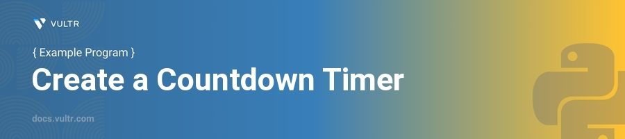 Create a Countdown Timer header image