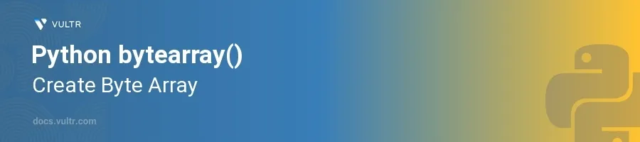 bytearray() header image