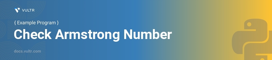 Check Armstrong Number header image