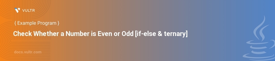 Check Whether a Number is Even or Odd [if-else & ternary] header image