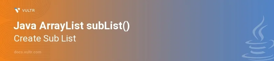 subList() header image