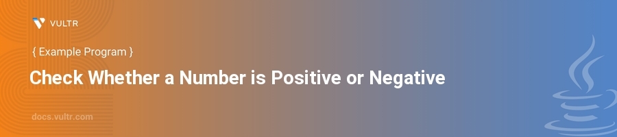 Check Whether a Number is Positive or Negative header image