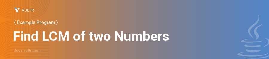 Find LCM of two Numbers header image