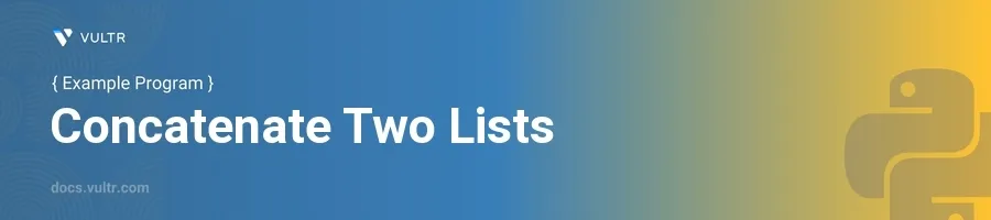Concatenate Two Lists header image