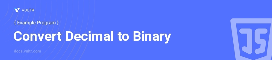 Convert Decimal to Binary header image