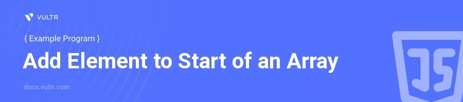 Add Element to Start of an Array header image