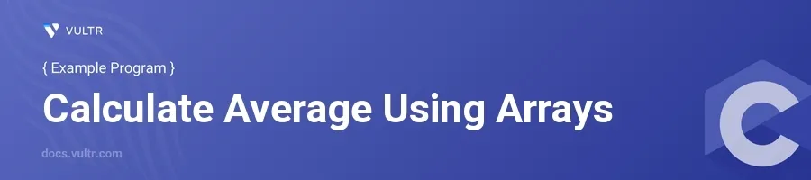 Calculate Average Using Arrays header image