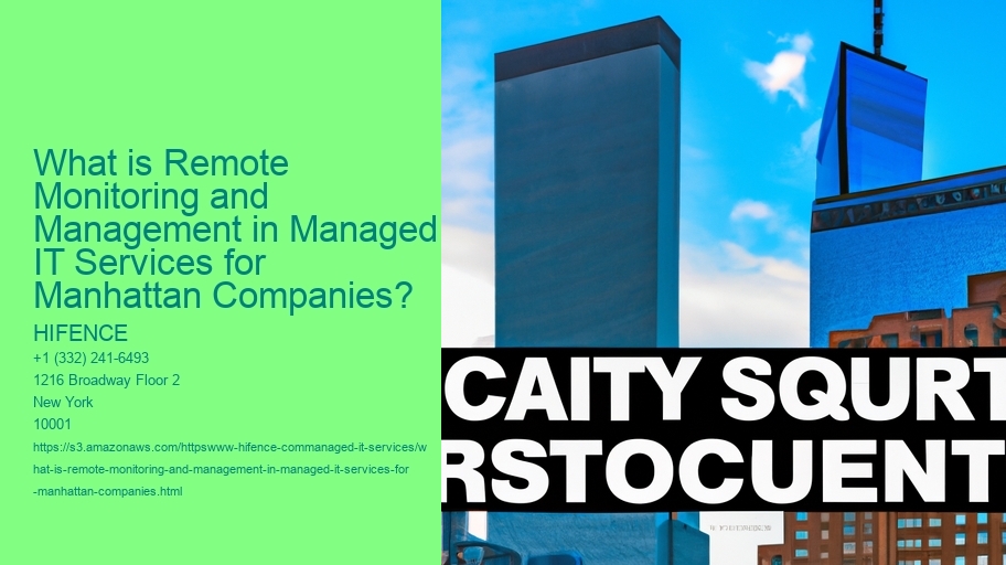 What is Remote Monitoring and Management in Managed IT Services for Manhattan Companies?