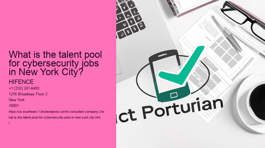 What is the talent pool for cybersecurity jobs in New York City?