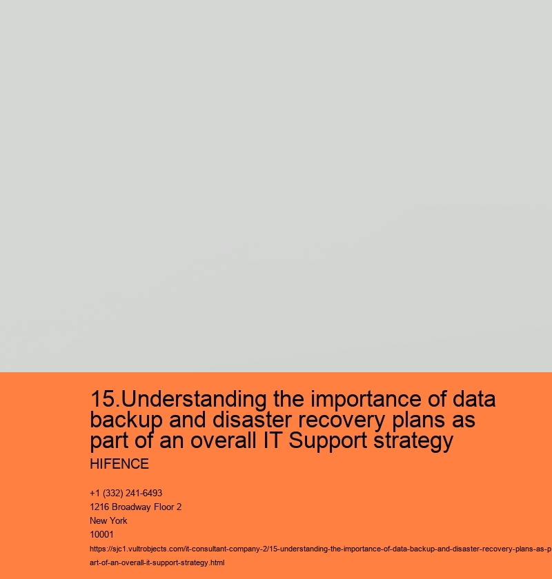 15.Understanding the importance of data backup and disaster recovery plans as part of an overall IT Support strategy HIFENCE 15.Understanding the importance of data backup and disaster recovery plans as part of an overall IT Support strategy